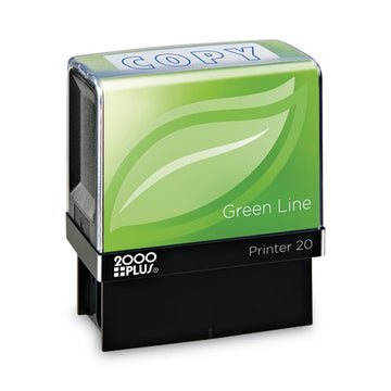 COSCO 2000PLUS® Green Line Message Stamp, Copy, 1 1-2 X 9-16, Blue freeshipping - TVN Wholesale